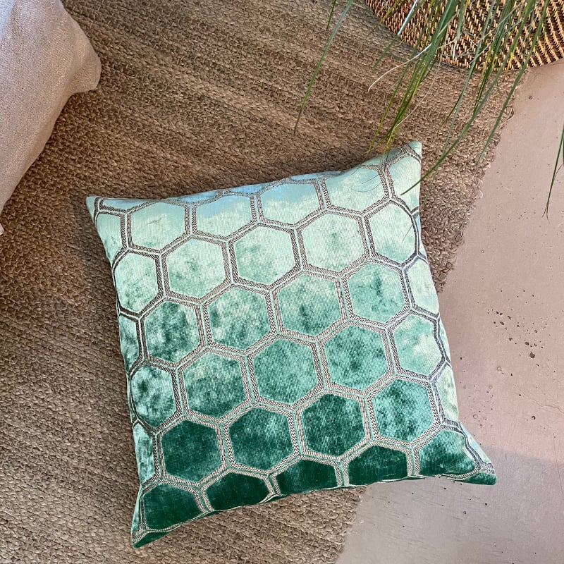 Manipur Cushion Cover 50x50 pale jade