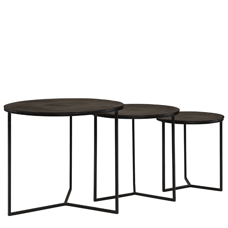 Juno Side Table 3-set black Artwood