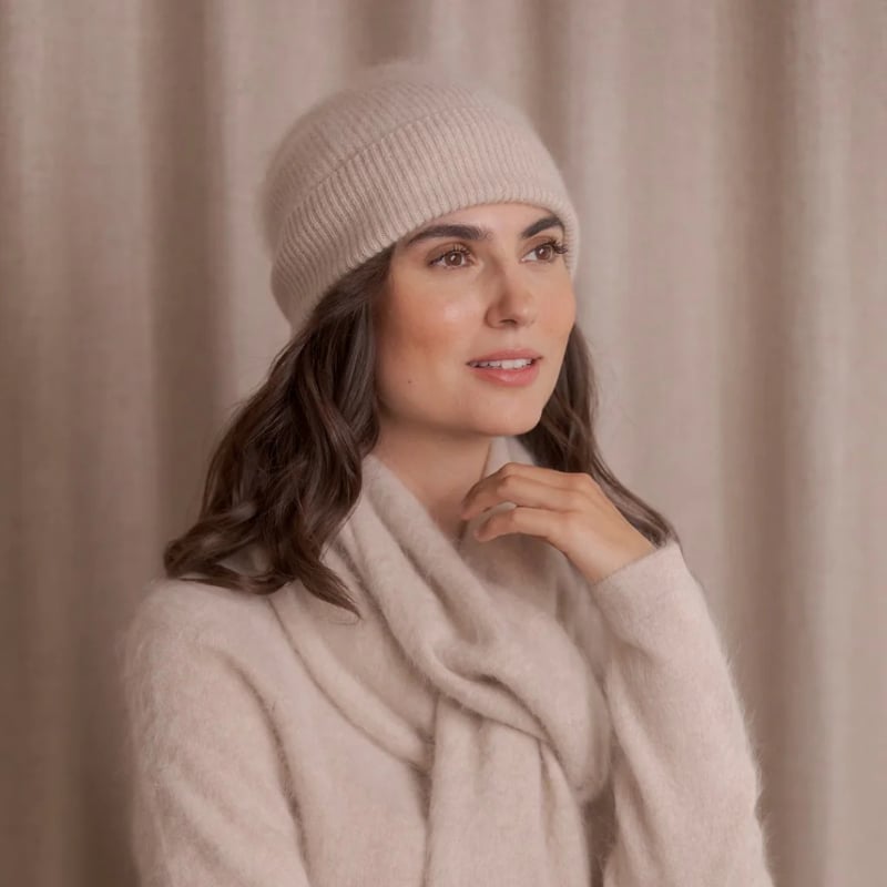 Cashmere Beanie latte Original Story 