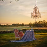 Apple Blue -pöytäliina 170x350cm, Chamois — kuva 2