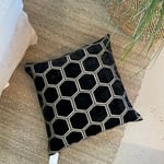 Manipur Cushion Cover 50x50 noir — kuva 1