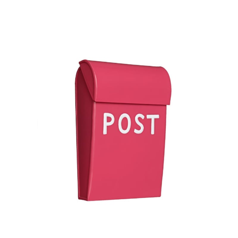 Postilaatikko mini vadelmanpunainen
