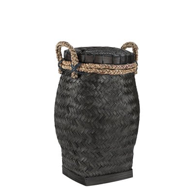 Davao Snake Basket L Black Artwood