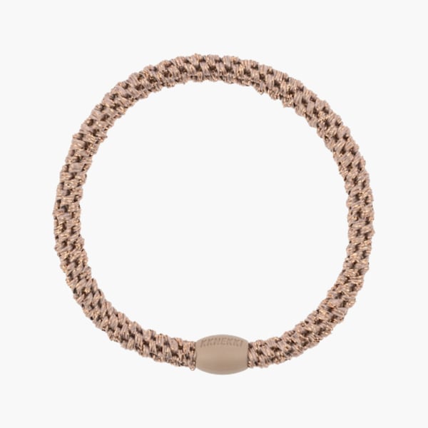 Kknekki slim taupe glitter hiuslenkki