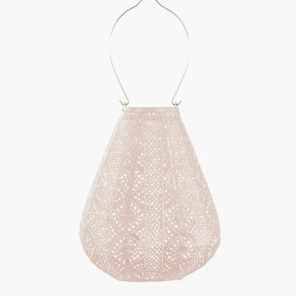 Vaalea roosa aurinkokennolyhty Lace Tulip 20Ø, Lumiz