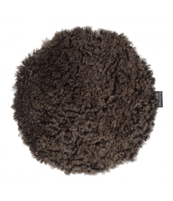 Curly Chair Cover round brown Skinnwille