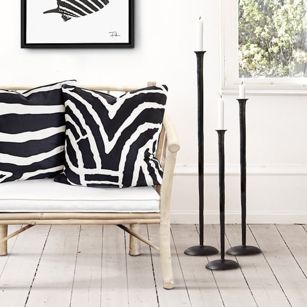 Z Collection Candle Holder Floor S black Zelected 