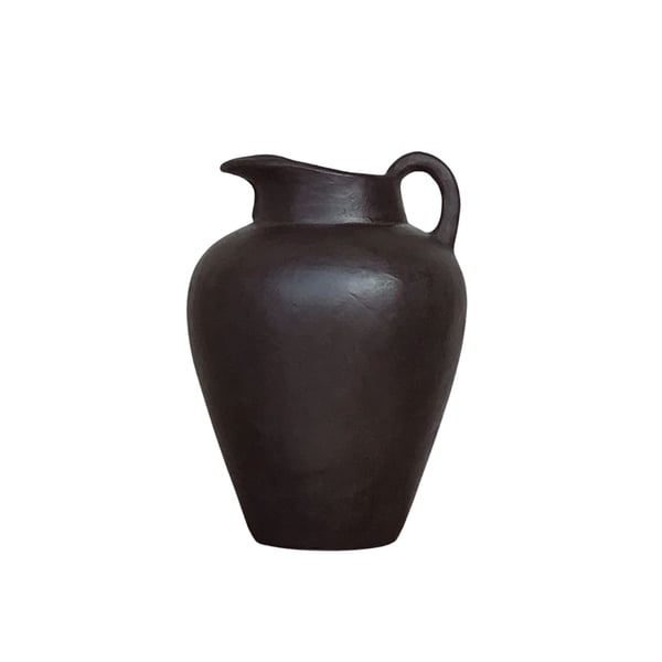 Damica Pitcher black Noori Objects