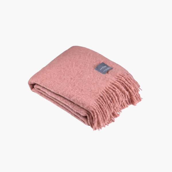 Mohair Blanket antique rose Stacklebergs 