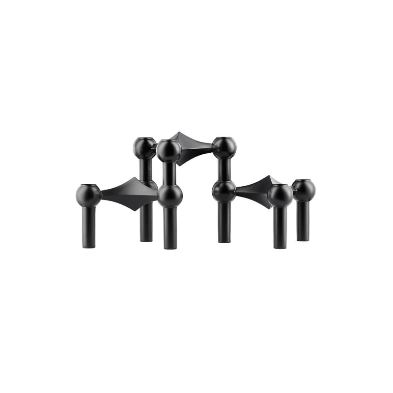 STOFF Nagel Candle Holder 3 pieces matte black