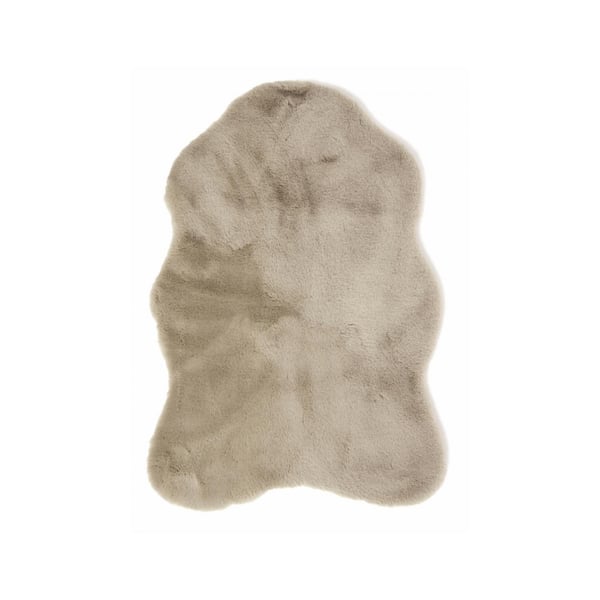 Fluffy Rug Taupe, Skinnwille