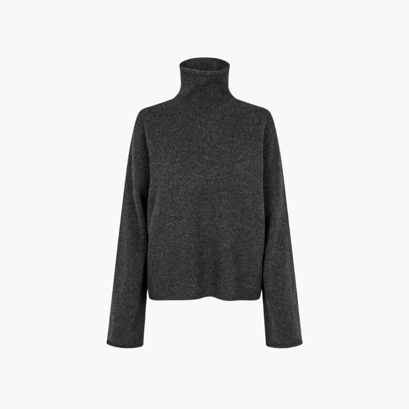 Neva Knit T-neck dark grey Second Female 