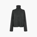 Neva Knit T-neck dark grey Second Female  — kuva 1