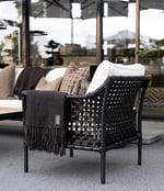 Santa Monica Armchair black Incl. Cushion Artwood  — kuva 3