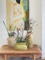 Ceramic Vase vintage green  — kuva 3