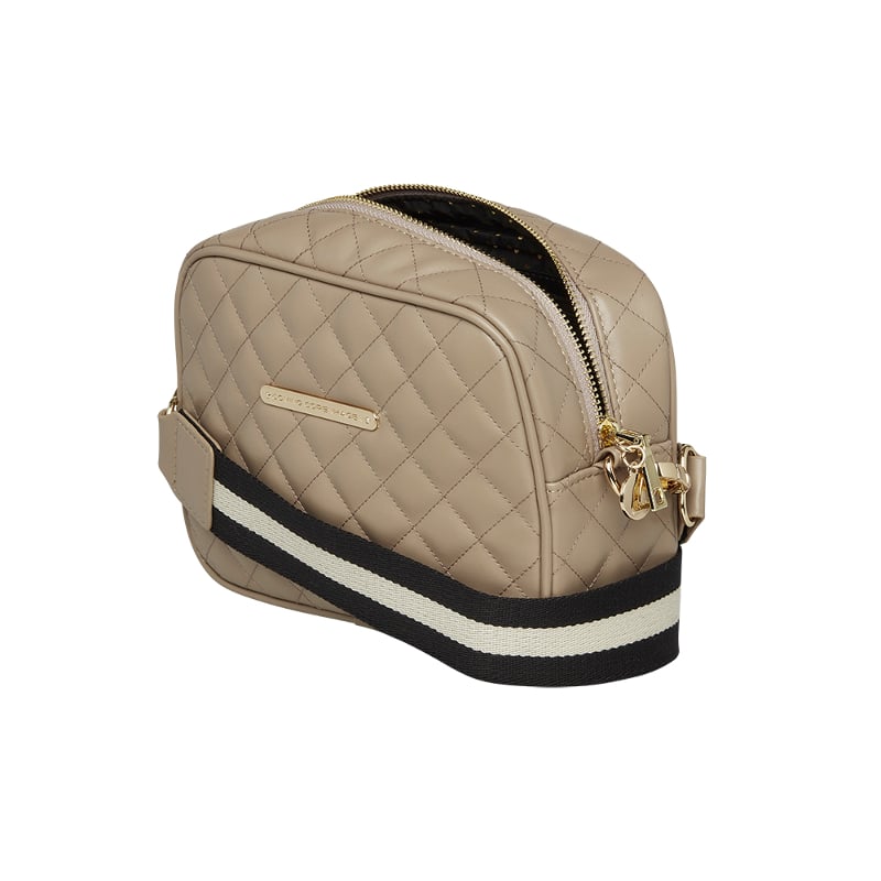 Linnea Harlequin Crossbody Bag taupe  — kuva 3