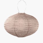 Vaalea roosa aurinkokennolyhty Paisley Oval 40Ø, Lumiz — kuva 1