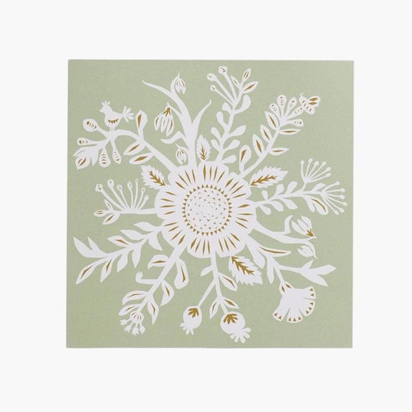 Suuret paperiservetit Flower ivy, Bungalow 