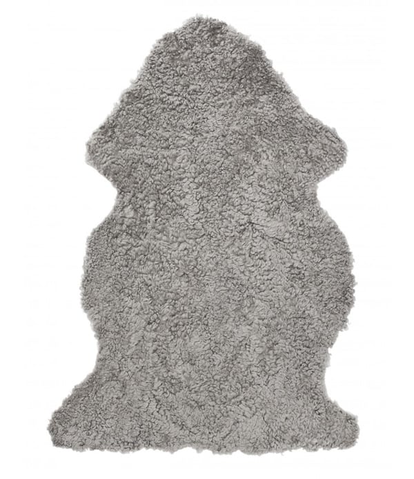 Curly Rug natural grey Skinnville