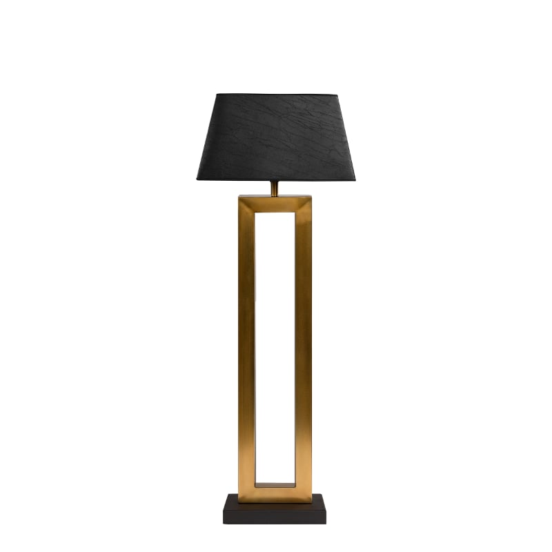 Arezzo Floor Lamp Antigue Brass Artwood