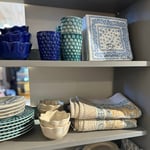 Lautasliina Bandana Bleu 20 kpl, 40x40 cm, Françoise Paviot — kuva 4