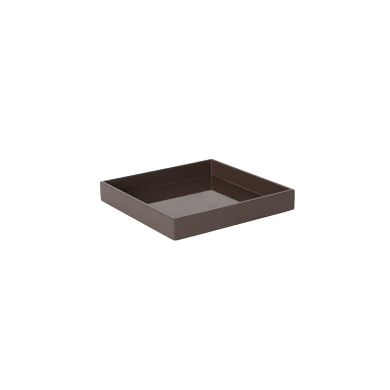 Lacquer Tray 20x20 brown grey Oi Soi Oi 