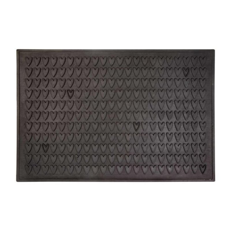 Rubber Doormat Hearts 90X60 Dixie 