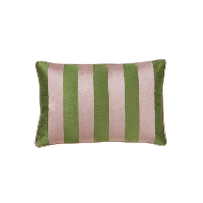 Cushion Cover Stripe Embroidery fern Bungalow 