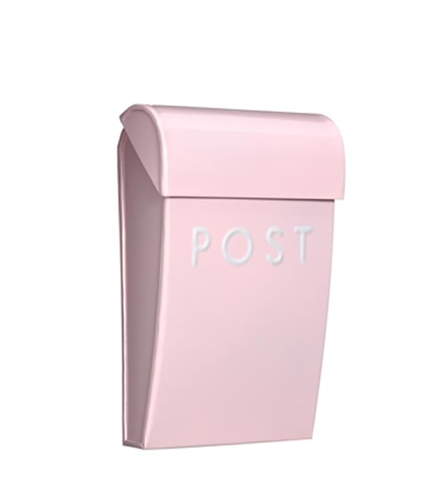 Postilaatikko mini vaaleanpunainen Bruka Design