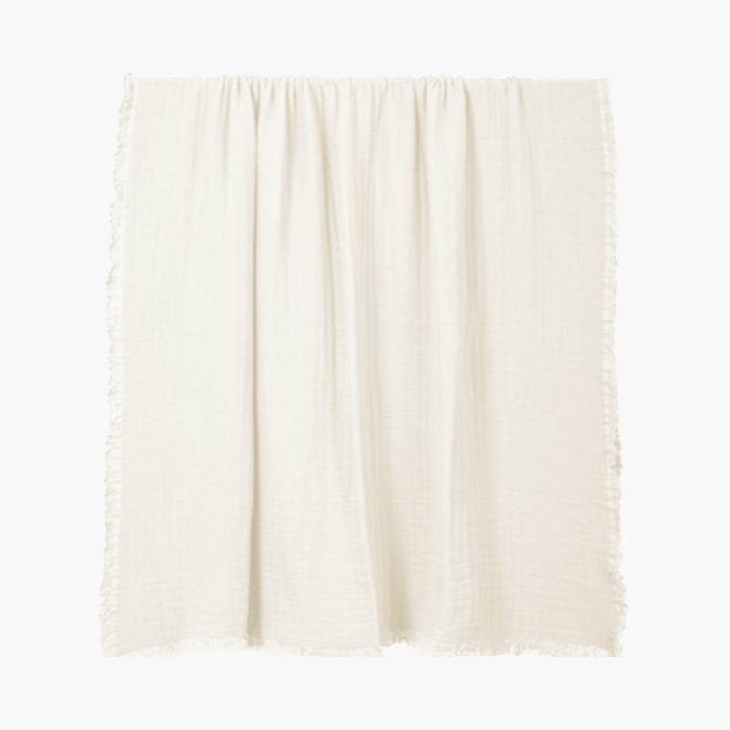 Torkkupeitto Vanly 130x180 cm, lämmin valkoinen, Haomy