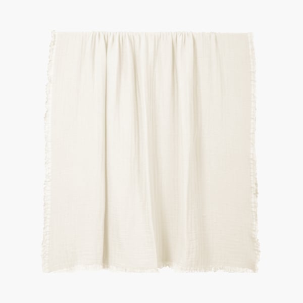 Torkkupeitto Vanly 130x180 cm, lämmin valkoinen, Haomy