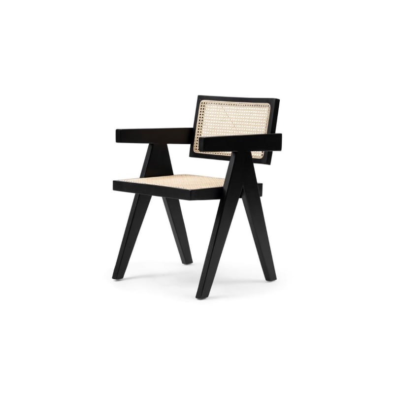 St. Moritz Dining Armchair black Riviera Maison 