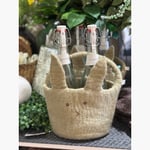 Huopainen pupukori Big Bunny Basket dusty green, Gry & Sif  — kuva 3