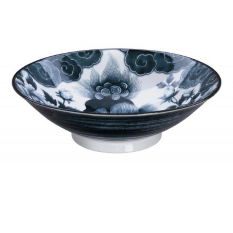 Lion Peony Manbachi Bowl Black 25,2X7,7 Tokyo Design
