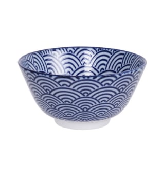Nippon Blue Rice Bowl Wave Tokyo Design Studio
