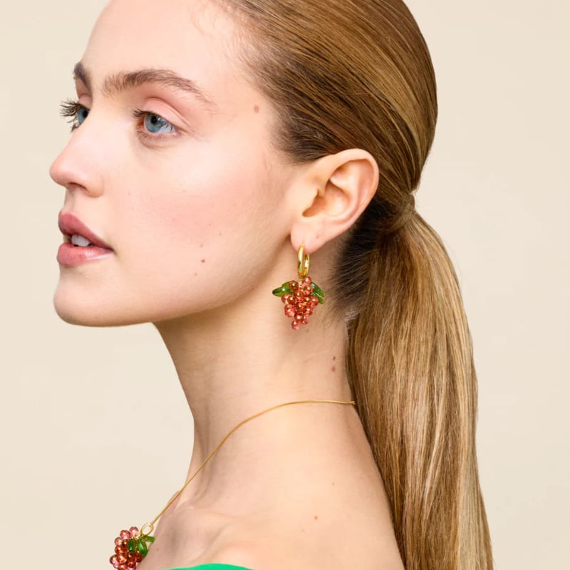 Raspberry Jelly Earrings Annele  — kuva 2