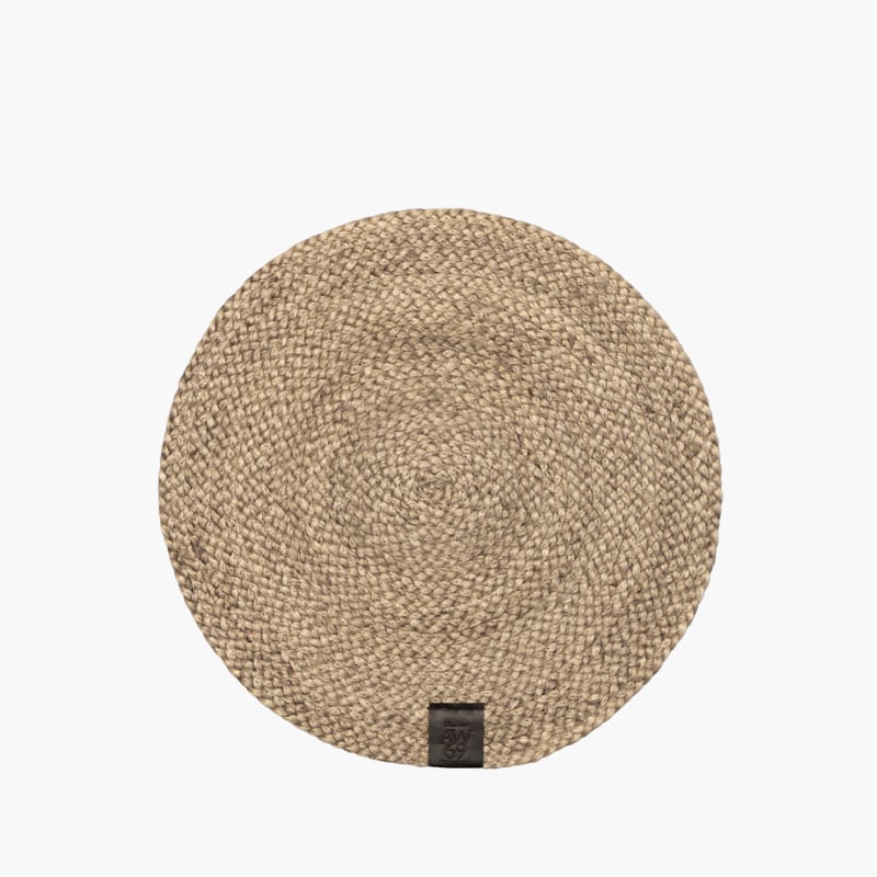 Hemp Tablet Round natural Artwood 