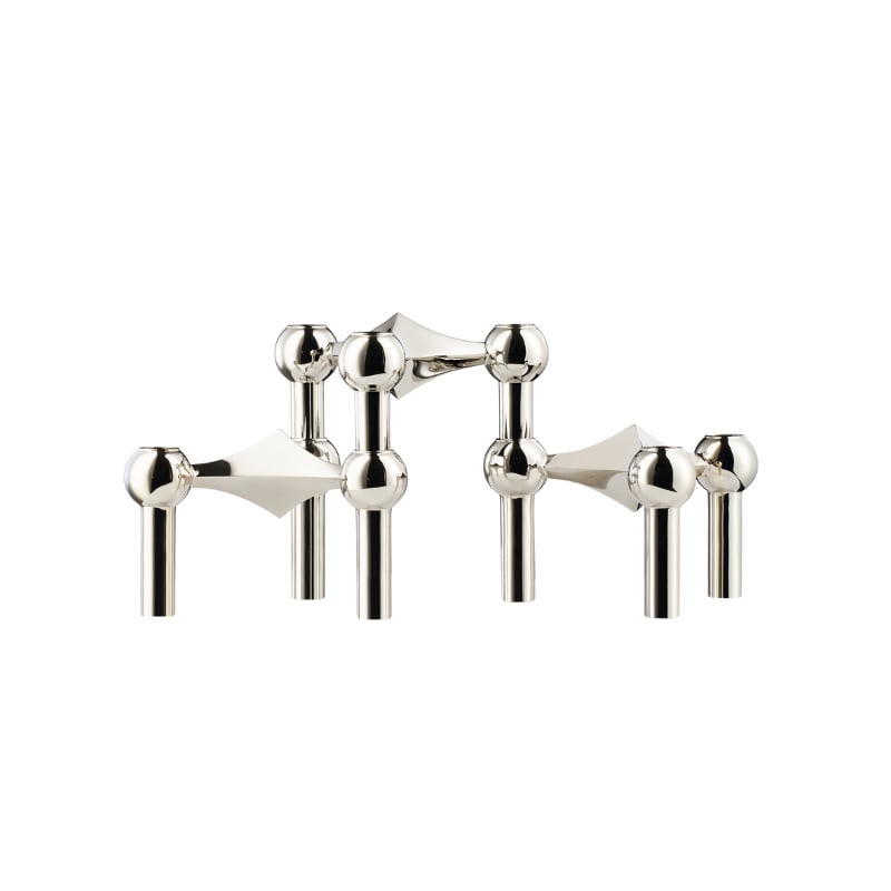 STOFF Nagel Candle Holder 3 pieces chrome