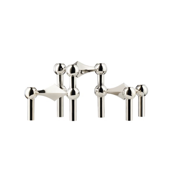 STOFF Nagel Candle Holder 3 pieces chrome