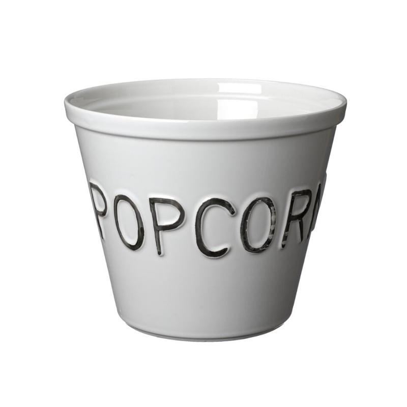 Kulho Popcorn valkoinen/hopea Bruka Design