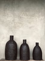 Henny Rattan Deco Bottle M black Noori Objects  — kuva 2