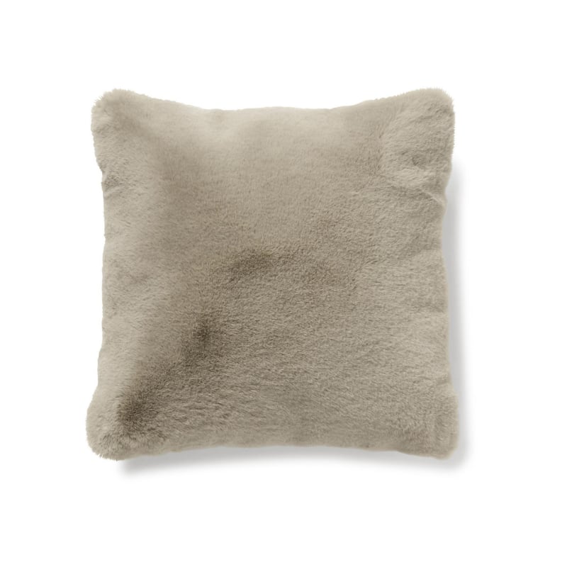 Fluffy Pillow Taupe 45x45, Skinnwille