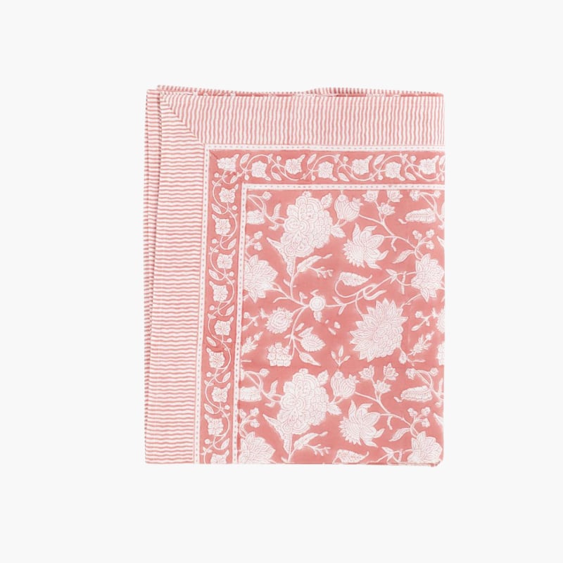 Tablecloth Cotton 170x270 Indian Rose Chamois 