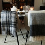Mohair Blanket skiffer & white Stacklebergs  — kuva 2