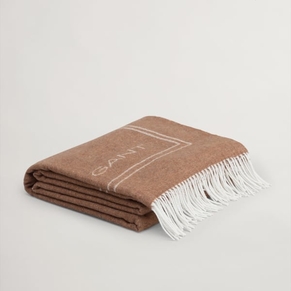 Gant Logo Throw roasted walnut Gant Home