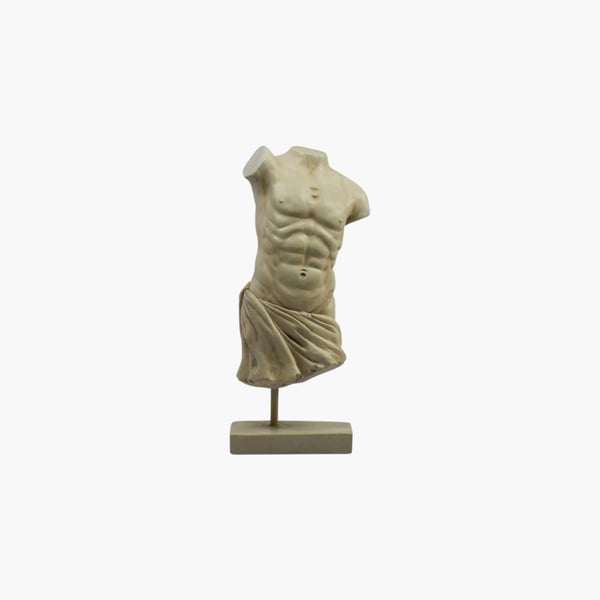 Roman Male Torso Statue 
