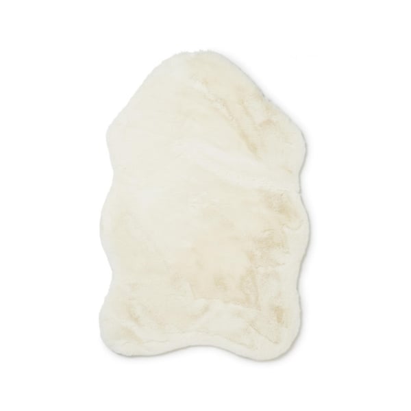 Fluffy Rug ivory Skinnwille