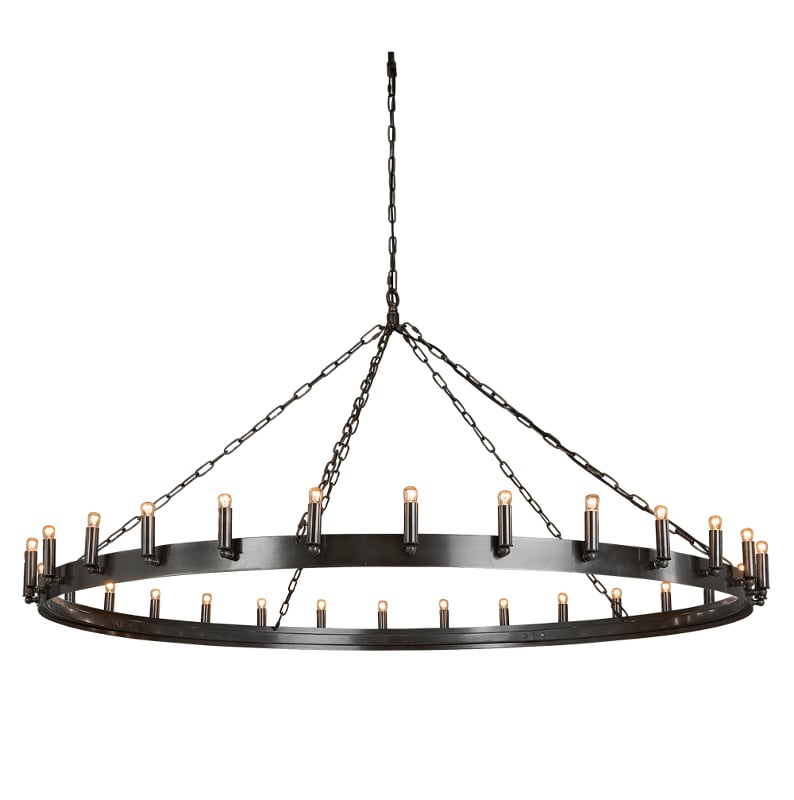 Crown Ceiling Lamp L Iron Artwood