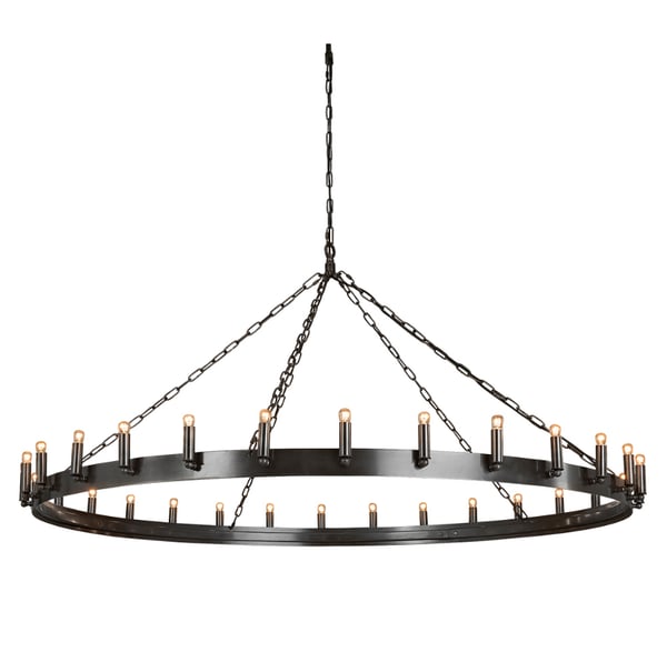 Crown Ceiling Lamp L Iron Artwood