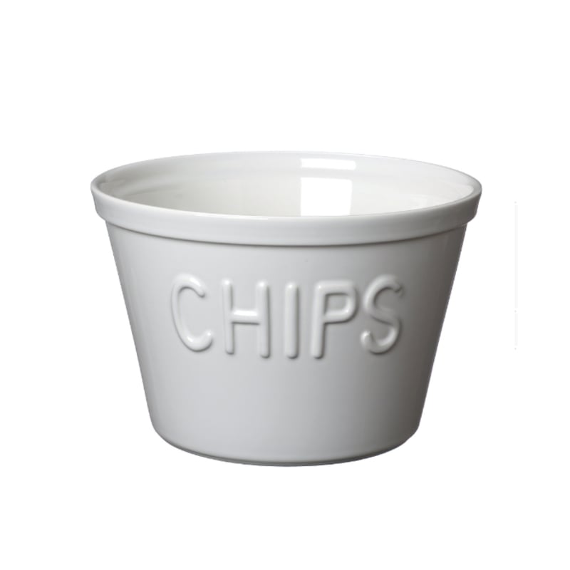 Kulho Chips valkoinen Bruka Design